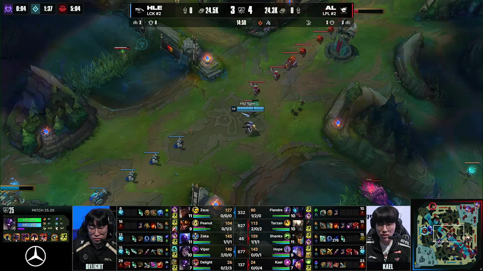 Hanwha Life Esports 击败 T1 在 LCK 2025赛季